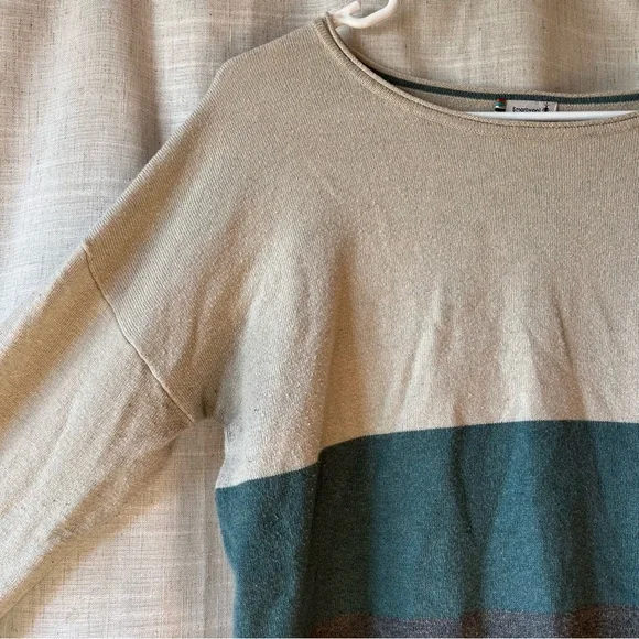 Smartwool | Merino Wool blend color block long sleeve base layer Women’s Medium - Picture 2 of 7